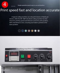 MY-380F Steel Automatic Date Printer Solid Ink Roll Batch Coding Machine