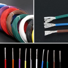 Stranded PTFE Silver Plated Copper Cable Wire FEP Cable 0.12mm²~10mm² 28/30AWG