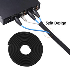 1″ Dia Braided Cable Sleeve Split Wire Loom Cord Management Heat Resistant Cover