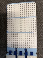 BRADY PWM-450 WIRE MARKERS, 10 Each A-Z 0-15,+,_. Unused
