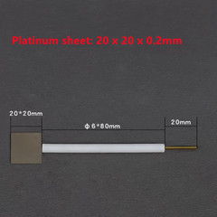 0.1-0.2mm Gold Au Electrode Holder Purity 99.99% Gold Sheet Plate Electrode