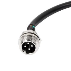 GX12 20cm Joint Type 4 Pin Male Aviation Connector Electrical Cable