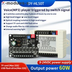DC9-24V 60W Voice Broadcast Module one-on-one MP3 Prompt Trigger Board