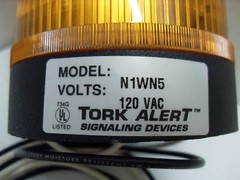 ⭐NEW IN BOX⭐ TORK ALERT N1WN5 STAK-ALERT BEACON SIGNALING LIGHT AMBER 120-V 3R