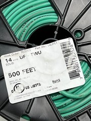 Regency 14UF51 Wire 500 feet Underground Feeder Wire Green 14 AWG