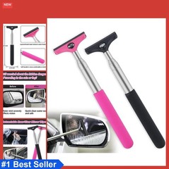 Car Side Mirror Squeegee Retractable 39 Inches 2 Pack for Rain Water Fog