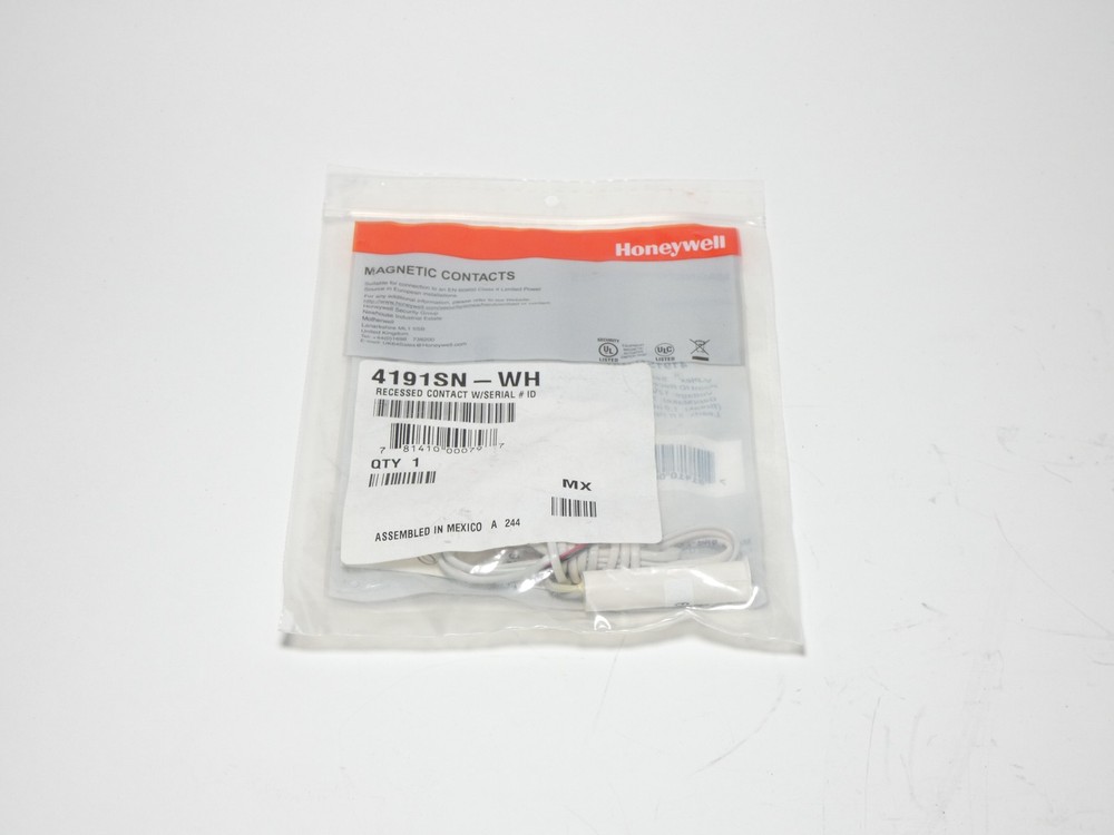 Honeywell Resideo 4191SN-WH V-Plex Recessed Magnetic Contact Sensor – NEW Sur…