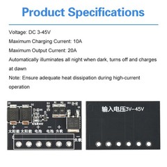 DC 6-45V Solar Controller Street Light Control Board LED Auto Solar Light Driver