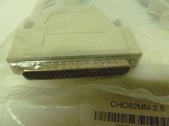 LOT OF 3 L-COM CHD62MM-2.5 CABLE MALE TO MALE 2.5 FT