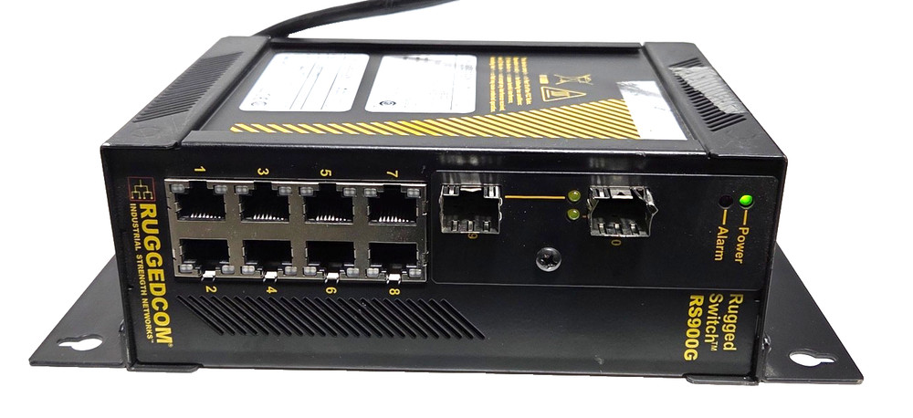 RUGGEDCOM RS900G-HI-P-2FP-XX INDUSTRIAL RIGGED SWITCH USED