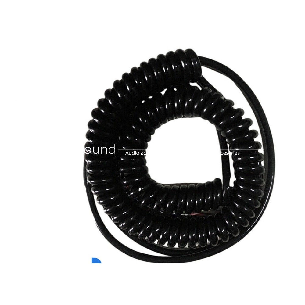 Spring spiral wire and cable 8 core black power cord expandable wire