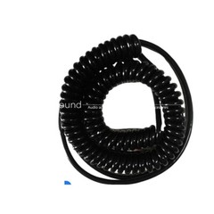 Spring spiral wire and cable 8 core black power cord expandable wire