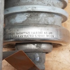 Cooper Power Systems VariGAP AZS 5kA B Dist, USA 6kV Rated 5.10kV – USED