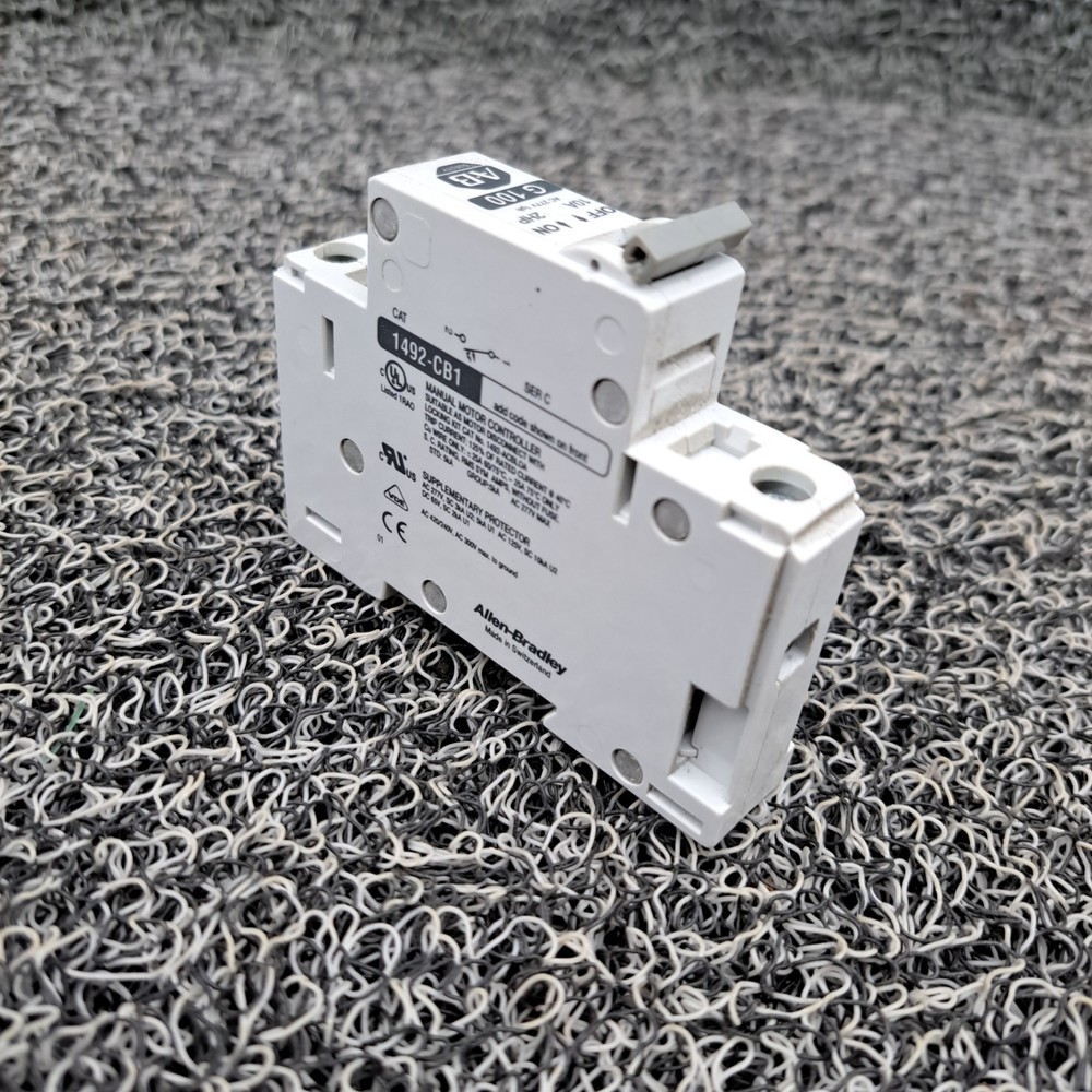 Allen-Bradley 1492-CB1, G100, 10Amp 2HP AC 277V 1PH Manual Motor Starter