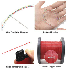 PTFE Cable Wire 26 28 30 32 34 36 38 40AWG Flexible Tinned Copper Cable UL10064