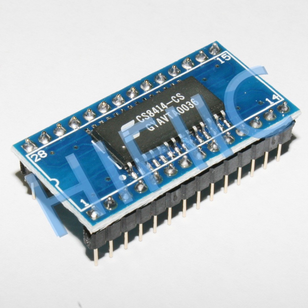 1PCS CS8414 CS8414-CS CS8414CS ON SOIC28 to DIP28 ADAPTER