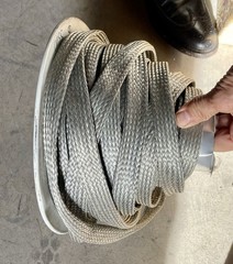 86 Ft’ Flat Braided braid Tinned Copper Wire 1”Wide Ground Strap USA