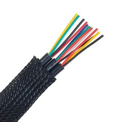50 FT 1/8″ Black Expandable Wire Cable Sleeving Sheathing Braided Loom Tubing US