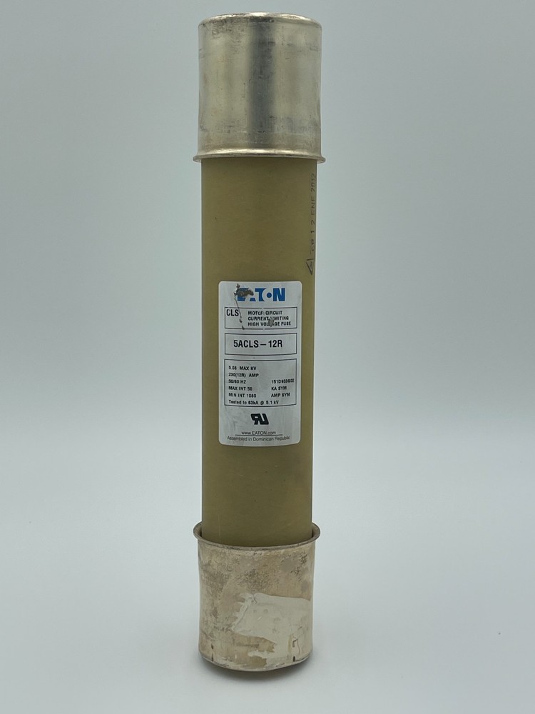 Eaton 5ACLS-12R Motor Circuit Current Limiting High Voltage Fuse