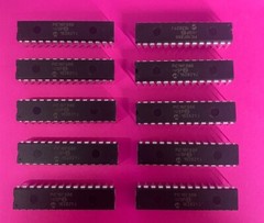 Lot of 10 Microchip PIC16F886-I/SP DIP-28 MCU IC, USA Seller