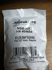 NYLON SNAP BUSHING 1/2″ HOLE REGULAR PACK OF 10 BLACK