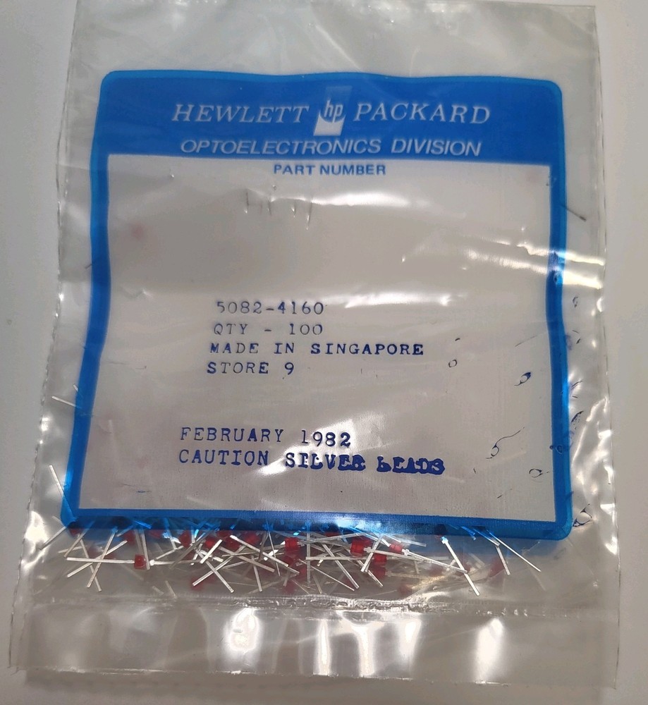 10x Hewlett Packard 5082-4160 High Efficiency Red Subminiature LEDs NOS Tested
