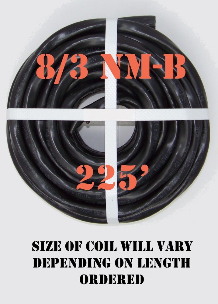 8/3 NM-B x 225′ Southwire “Romex®” Electrical Cable