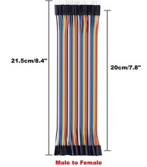 40 PCS 20 CM Multicolored Jumper Wires – Solderless for Breadboard Use