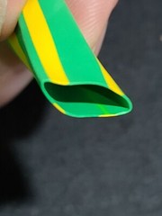 Alpha Wire FIT-260-3/8 Green-Yellow Ground PO 3/8in Heat Shrink Tubing /5ft
