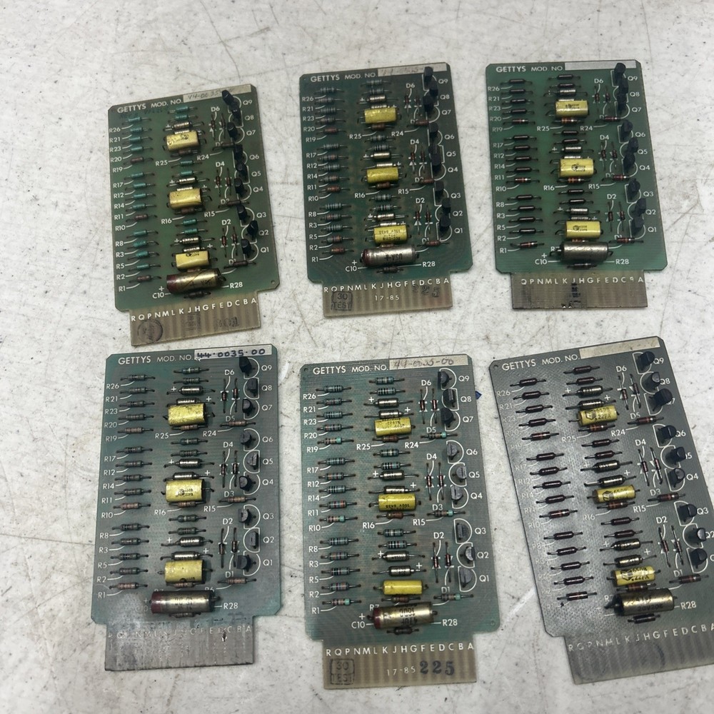 Lot of 6 Gettys Module No. 44-0035-00 Circuit Board