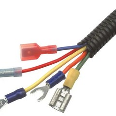 DC Sound 4-Pack 1/4″, 3/8″, 1/2″, 3/4″ x 20 Feet Each Split Wire Loom Convoluted