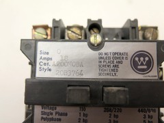 Westinghouse A200M0BA 110-600Vac 5HP Motor Starter