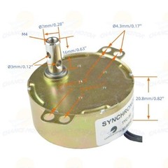 TYC-50 110V AC Permanent Magnet Synchron Motor, 10/12 RPM CW/CCW Electric Motor