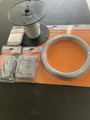SUSPEND-IT 12 GAUGE HANGER WIRE 100FT With 124 1/4 X3” Anchors Cable And Sleeves