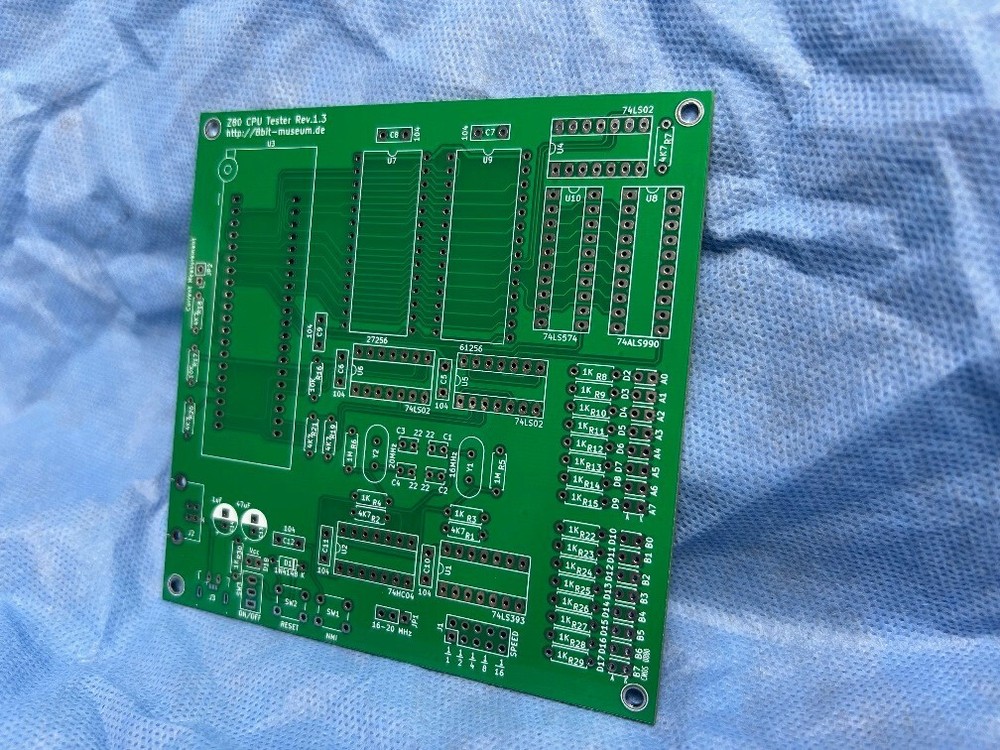 Z80 CPU NMOS / CMOS Tester – Motherboard PCB