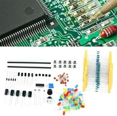 Electronic Components Kit Assortment Resistors 1818PCS LED Capacitors Diodes