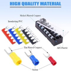 70pcs Terminal Block Set, 5pcs 6 Position Screw Terminal Strip 600V 15A