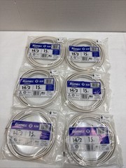 Electrical Romex SimPull 15 ft. 14/2 Indoor Wire/Copper NM-B Cable Qty 6