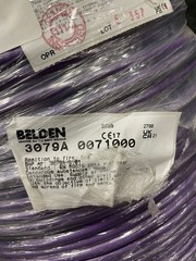 BELDEN 3079A 0071000 Profibus Shielded Cable 22AWG 1 Pair Violet 1000 Ft *