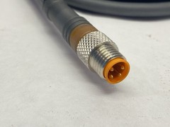 Lumberg RSMV 4-RKMV 4-225/3M Double Ended Cordset M8 4-Pin Male to Female 3m