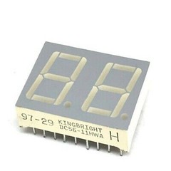 2 DIGIT RED 7 SEGMENT NUMERIC LED DISPLAY DC56-11HWA 0.56 INCH KINGBRIGHT