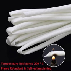 Ø1mm – Ø25mm Silicone Fibre Glass Tubing Sleeving Insulation Hose 200℃ High Temp