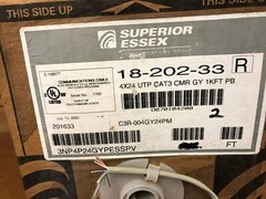 100′ Superior Essex 18-202-33 4 Pair 24 AWG UTP Cat 3 CMR Telephone Wire Cable