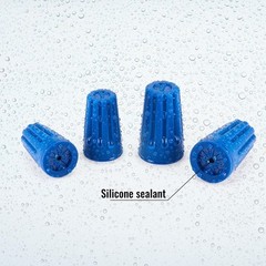 Waterproof Outdoor Electrical Connector Cable Terminal blue