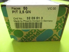 PHOENIX CONTACT PIT 2.5 GREEN, 50 PER BOX