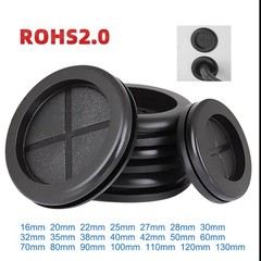 Rubber Grommets Blanking Closed Wiring Plugs Cable Grommet 16mm – 130mm CROSS