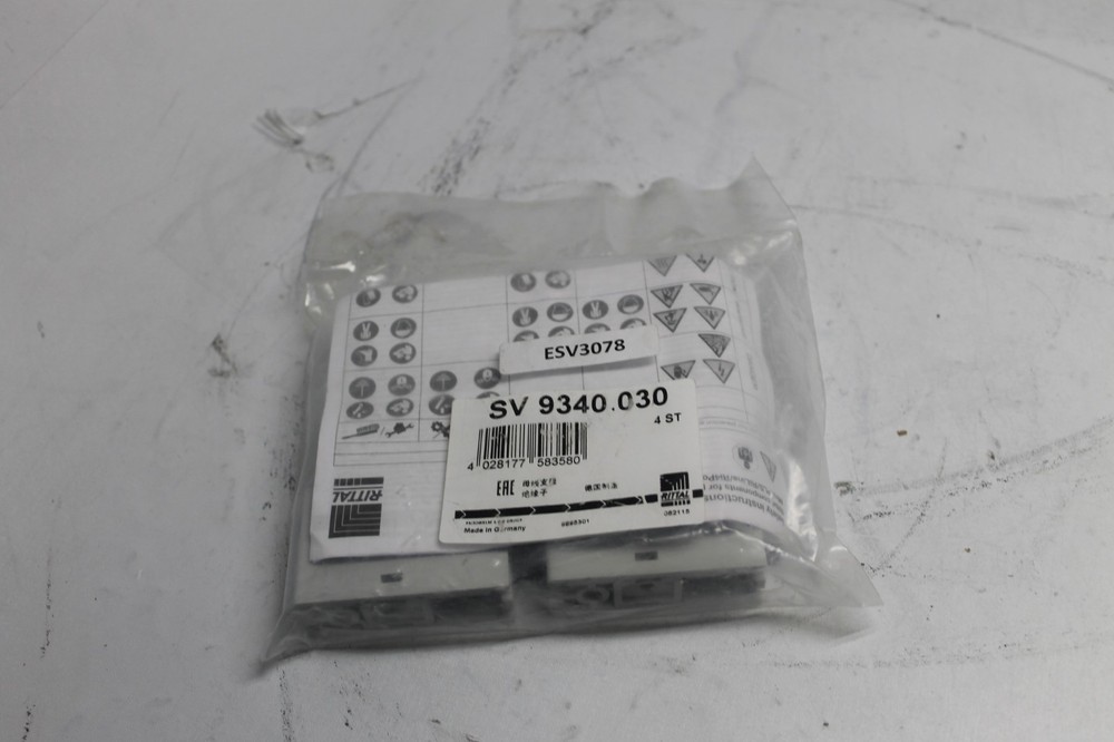 Rittal SV 9340.030 Busbar Support 1-Pole – 4 Units New