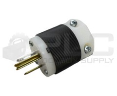 LOT OF 2 NEW HUBBELL HBL5266C PLUG 2 POLE 3 WIRE 15A 125V