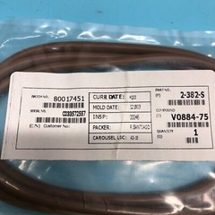 2 AMAT 3700-01615 O-RING,12.975LB .210 CSD BROWN,2-382-S, 170282