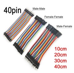 40 Pin Dupont Cables M-F, M-M, F-F Jumper Breadboard Wire GPIO Ribbon Pi Arduino
